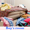 Boy's room. Find objects