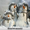 Snowmans. Find objects